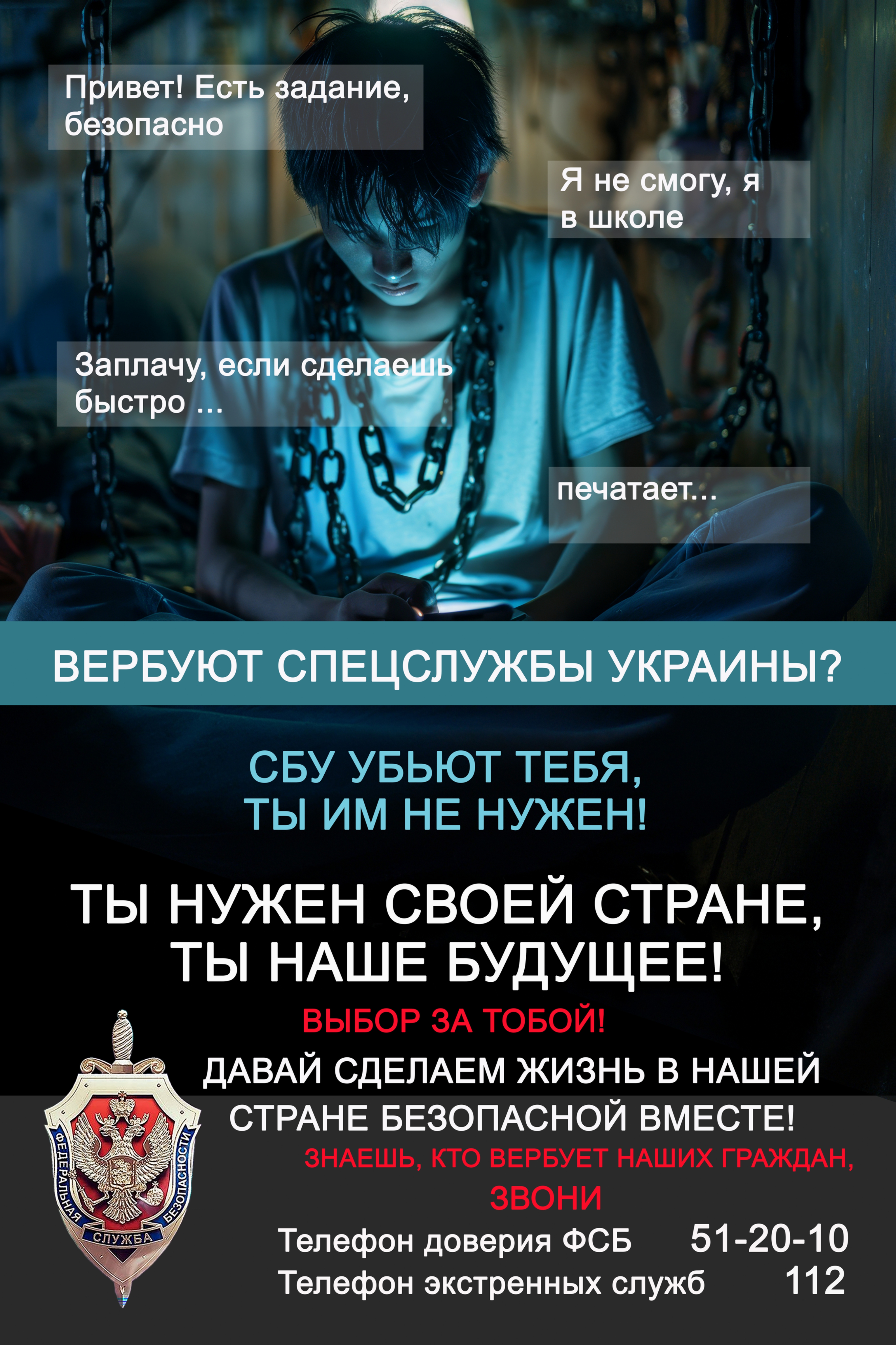 Давай сделаем жизнь в нашей стране безопасной вместе!.